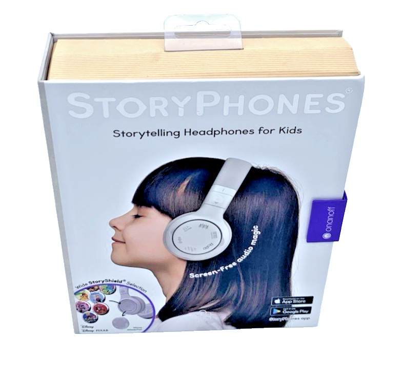 StoryPhones Kid’s Storytelling Headphones W/Bluetooth Wireless White New In Box