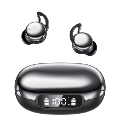 Raven Black Side Sleep Earbuds – Ultra-Small Invisible Earbud for Side Sleepers