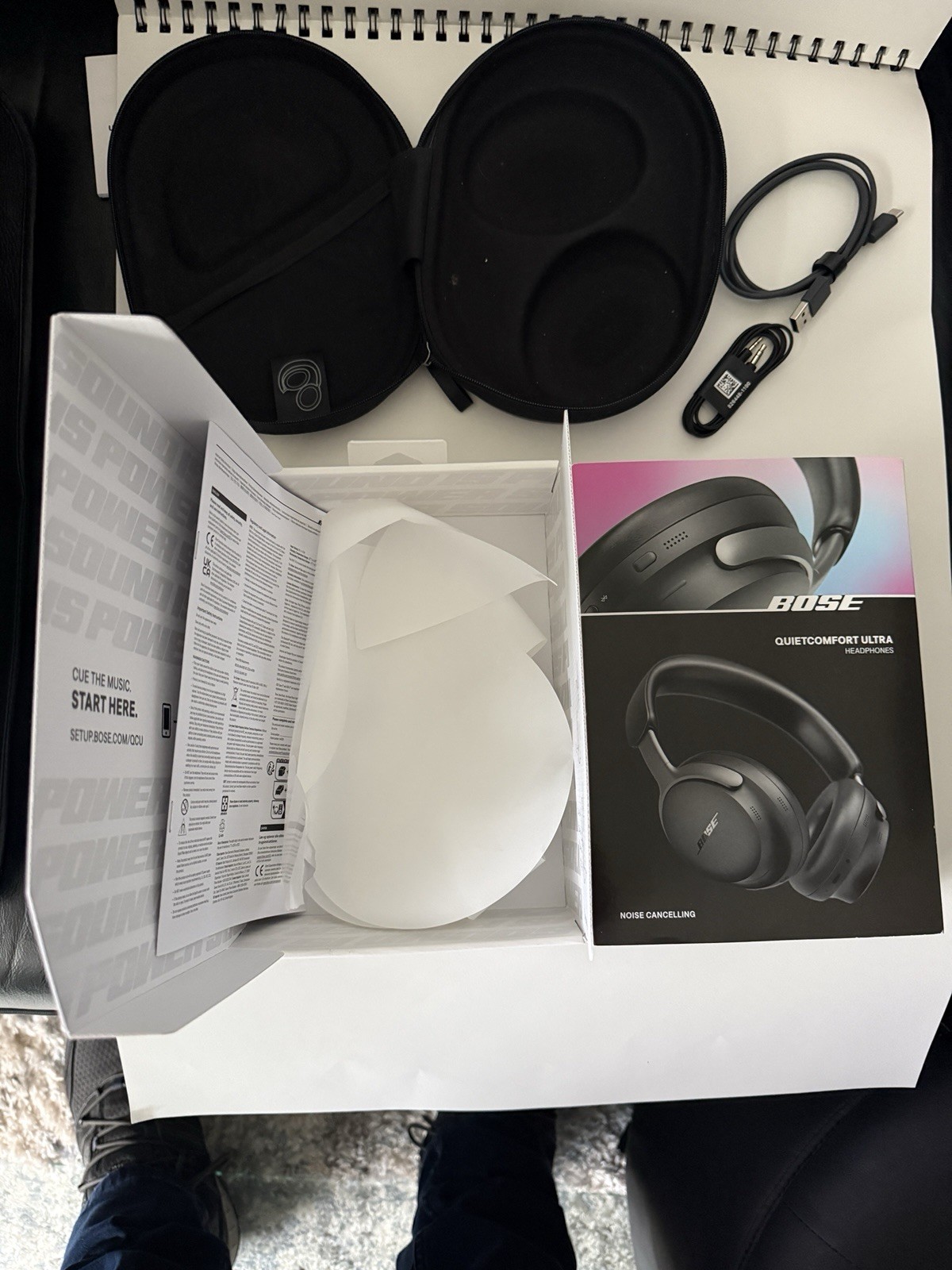 Bose QuietComfort Ultra Headphones Noise Cancelling Wireless Bluetooth Black
