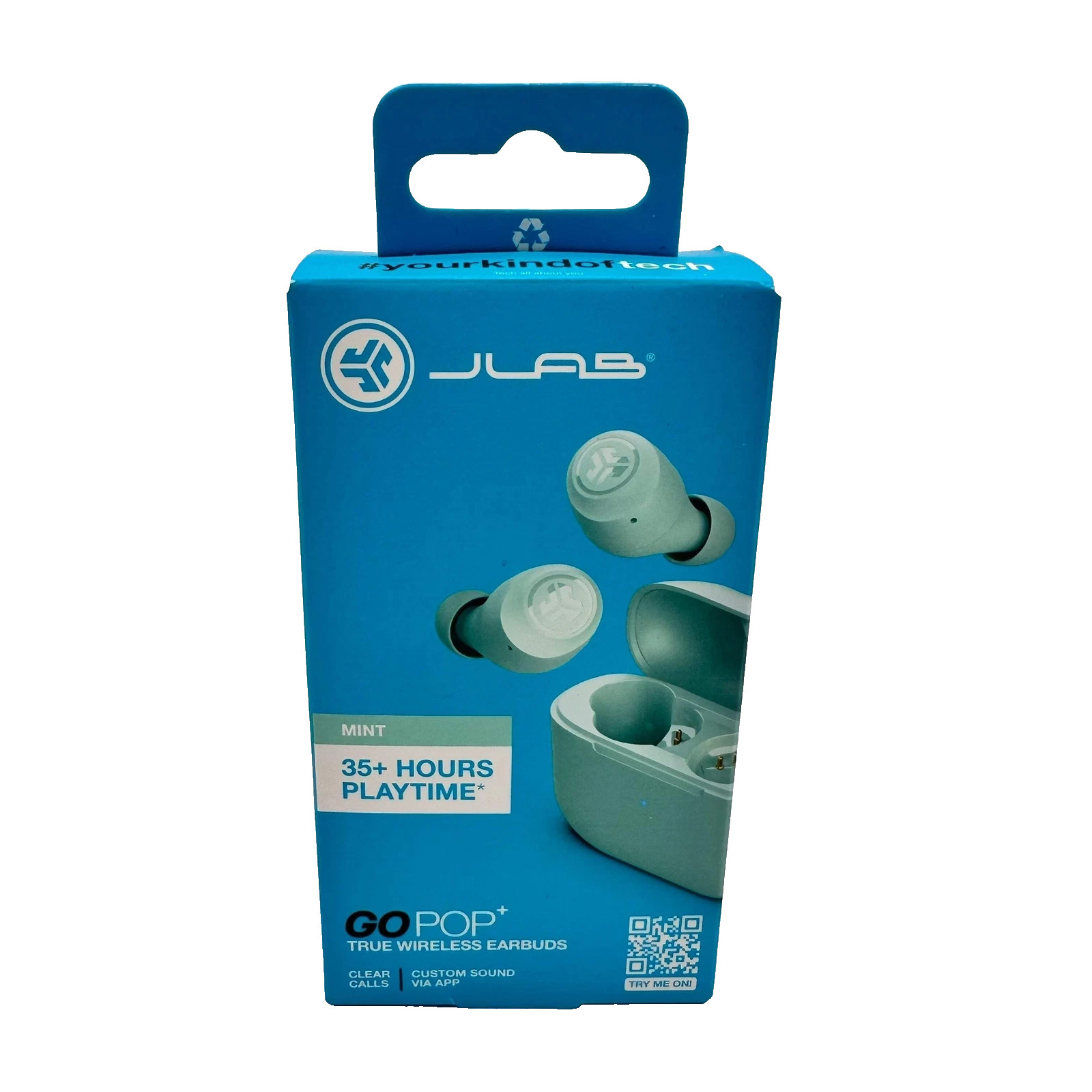 JLab Go Pop+ True Wireless Bluetooth Earbuds – Mint