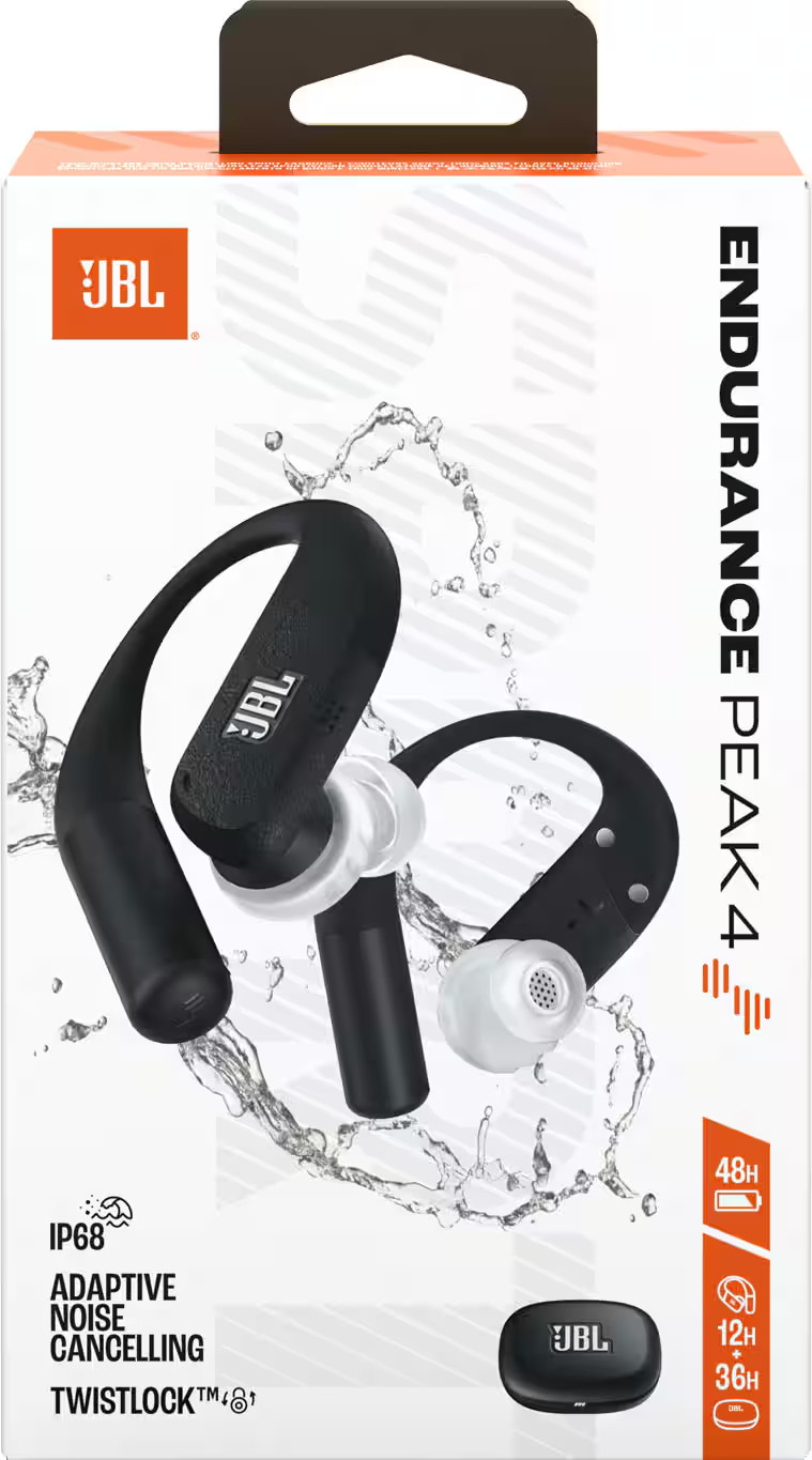 JBL – Endurance Peak 4 – TRUE Wireless Bluetooth Noise Cancelling Sport In-Ea…