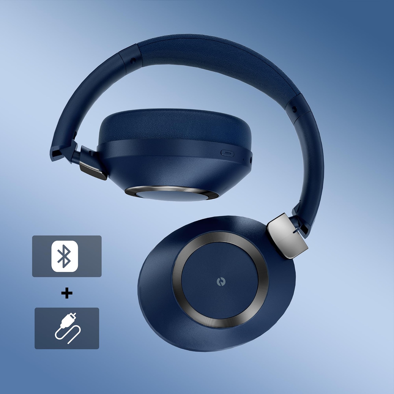 Active Noise Cancelling Headphones, 100H Playtime Headphones Wireless Bluetoo…