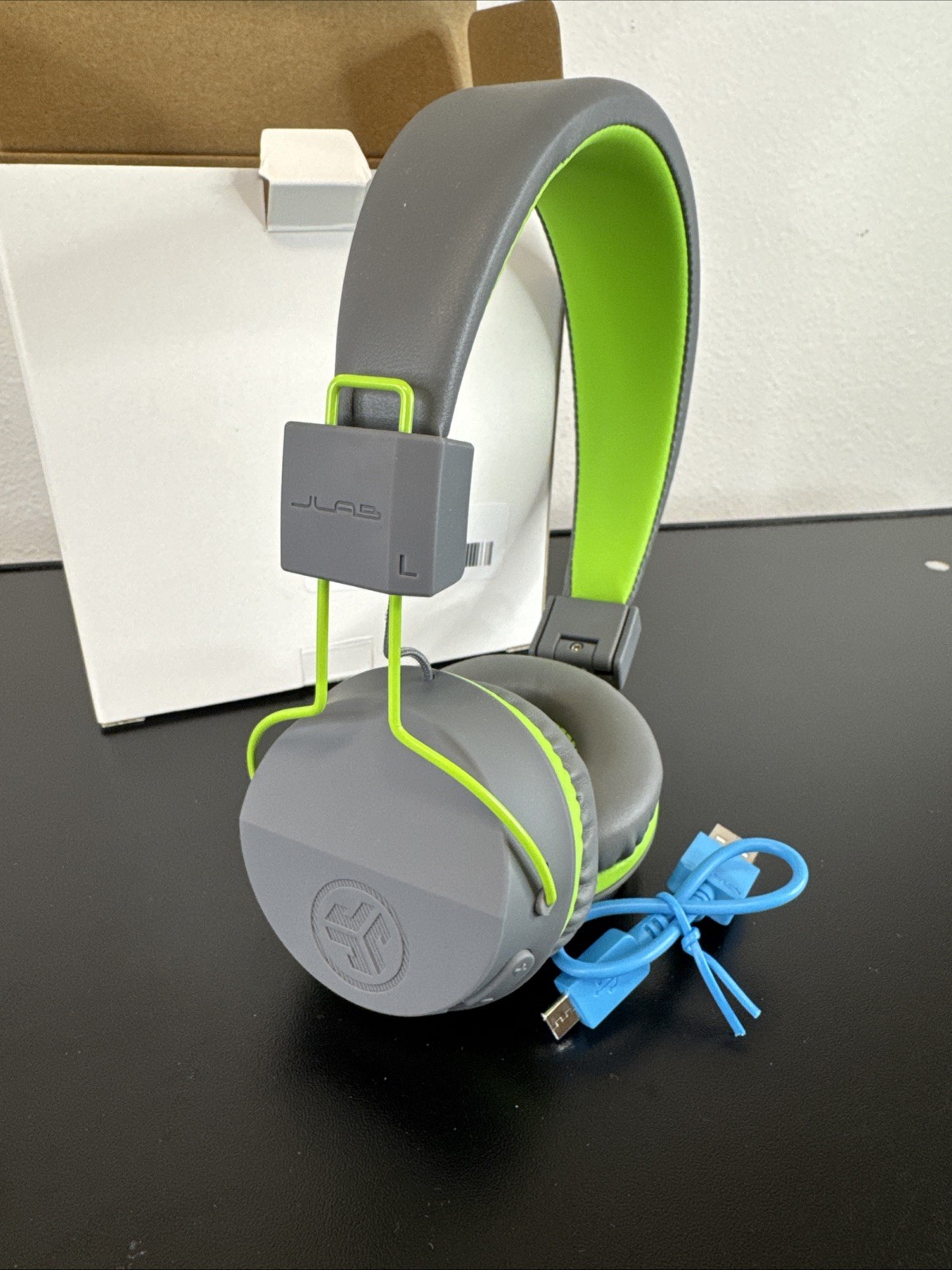 JLab Neon Bluetooth Folding On-Ear Headphones Wireless Headphones 13Hour Green