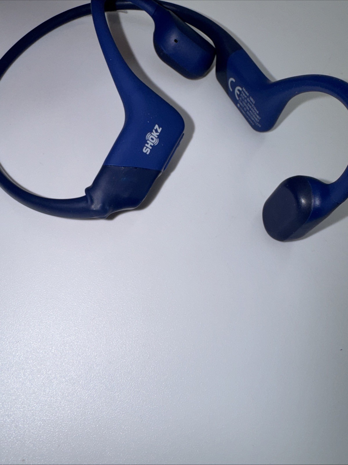 Shokz OpenRun S803 Bone Conduction Headphones Blue – Broken Right Side – Parts