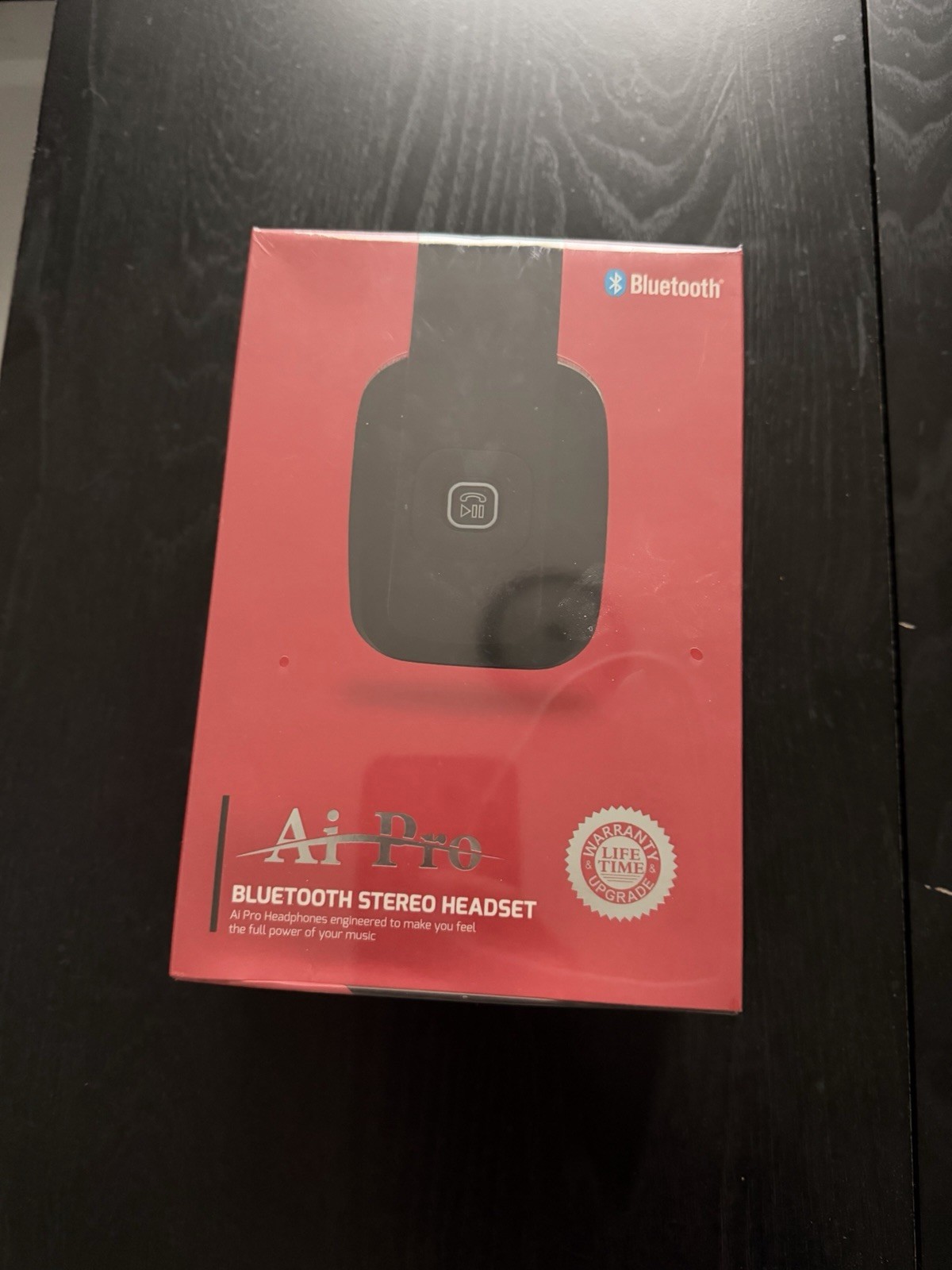 Ai Pro 200 Plus Bluetooth Stereo Headset Black/Red NEW IN BOX Lifetime Warranty