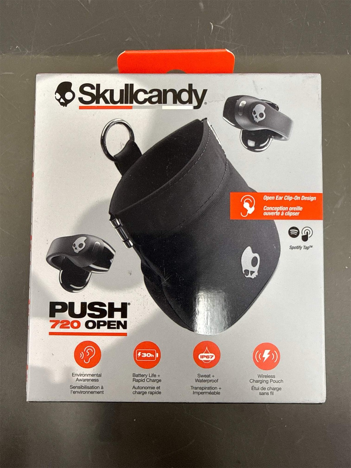 Skullcandy Push 720 Open Wireless Open Ear Bluetooth Earbuds, Headphones, Waterp