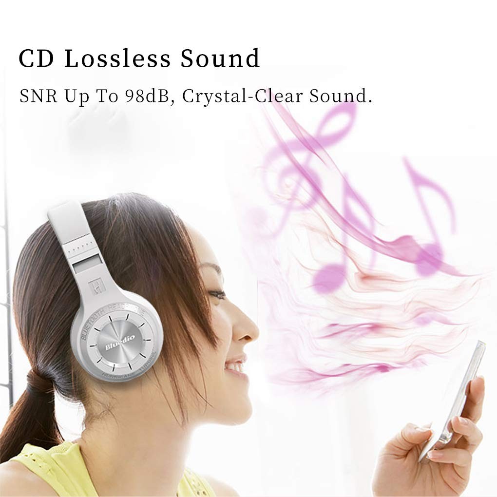 Bluetooth 5.0 Headphones Over Ear, Wireless and Wired Bluetooth On-Ear Stereo…