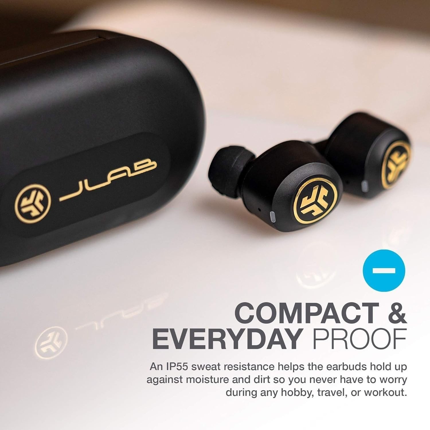 JLab JBuds Air Icon True Wireless Headphones Black – Used – Short Battery Life
