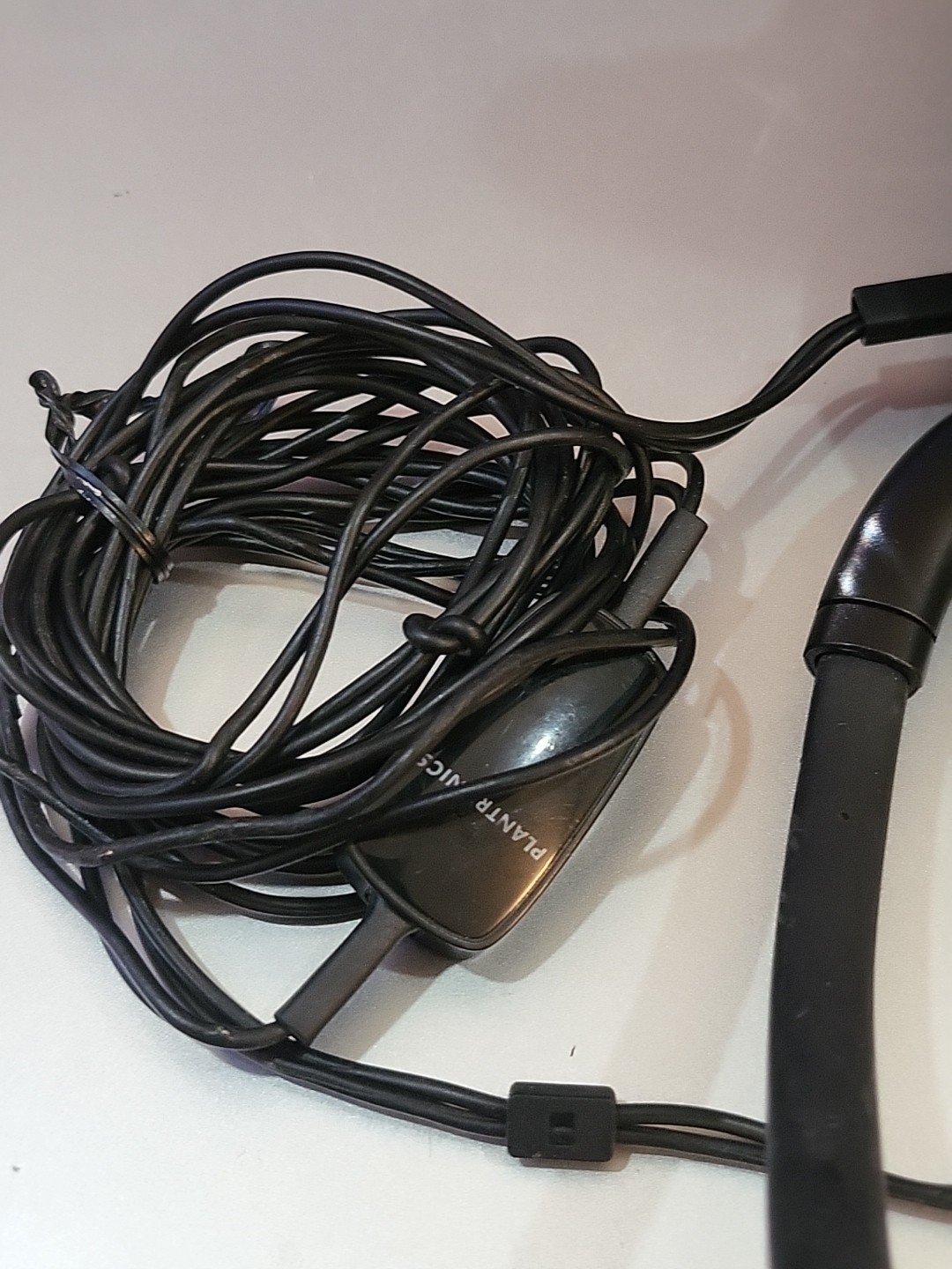 🎧 Plantronics A355 Wired Headphones w/ Mic Gaming office PLUS Logitech A-00061