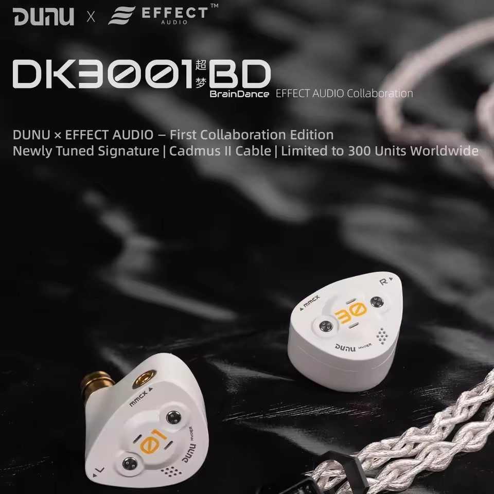 DUNU x Effect Audio DK3001BD Limited Edition 1DD+4BA+4Micro Planar Drivers IEMs