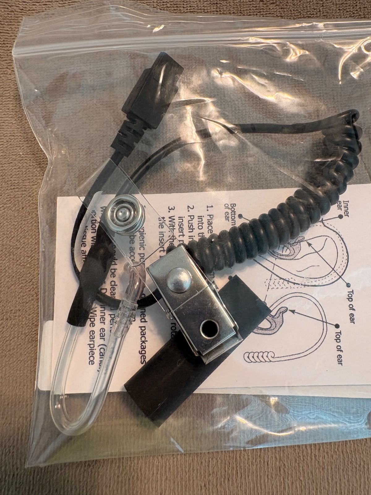 PCL Comminications Sound Waives HD Left Ear Large Tubless Ear Piece