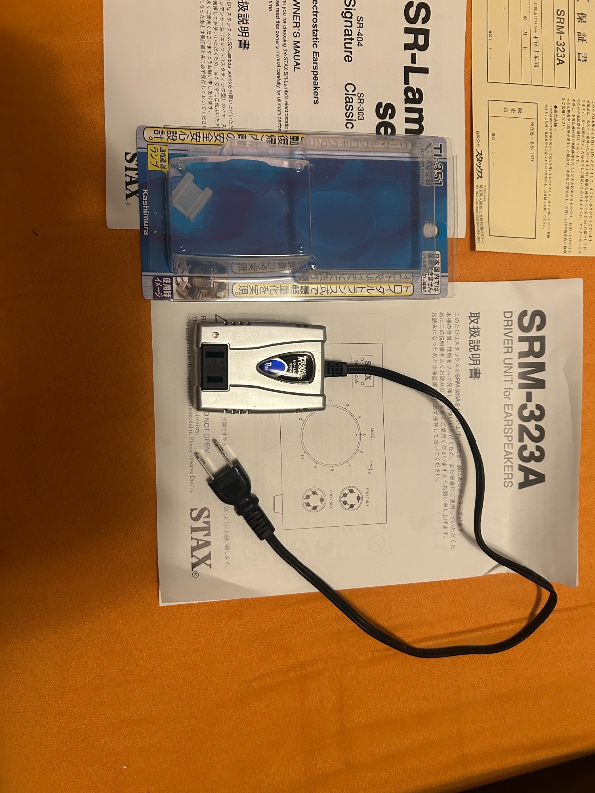 Stax SRS-3050 (SR-303 + SRM 323) Excellent condition, certificates and og boxes