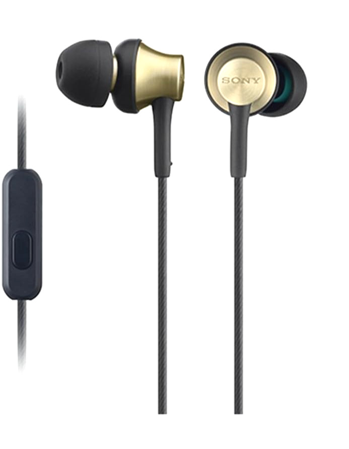 Sony MDR-EX650AP Closed Dynamic In-Ear Headphones Mic Brass Earbud Brown F/S