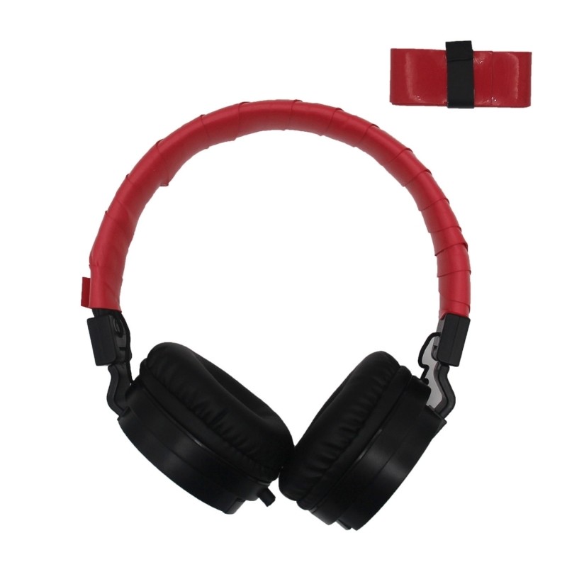 Universal Headphone Headband Pad Protective Sleeve Lightweight PU Fabric Damage