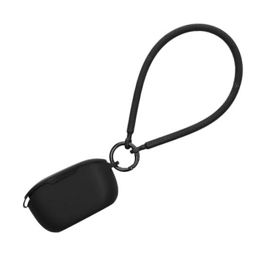 Case Compatible with JBL Vibe Buds – Silicone Headphones Cover with Hand Black