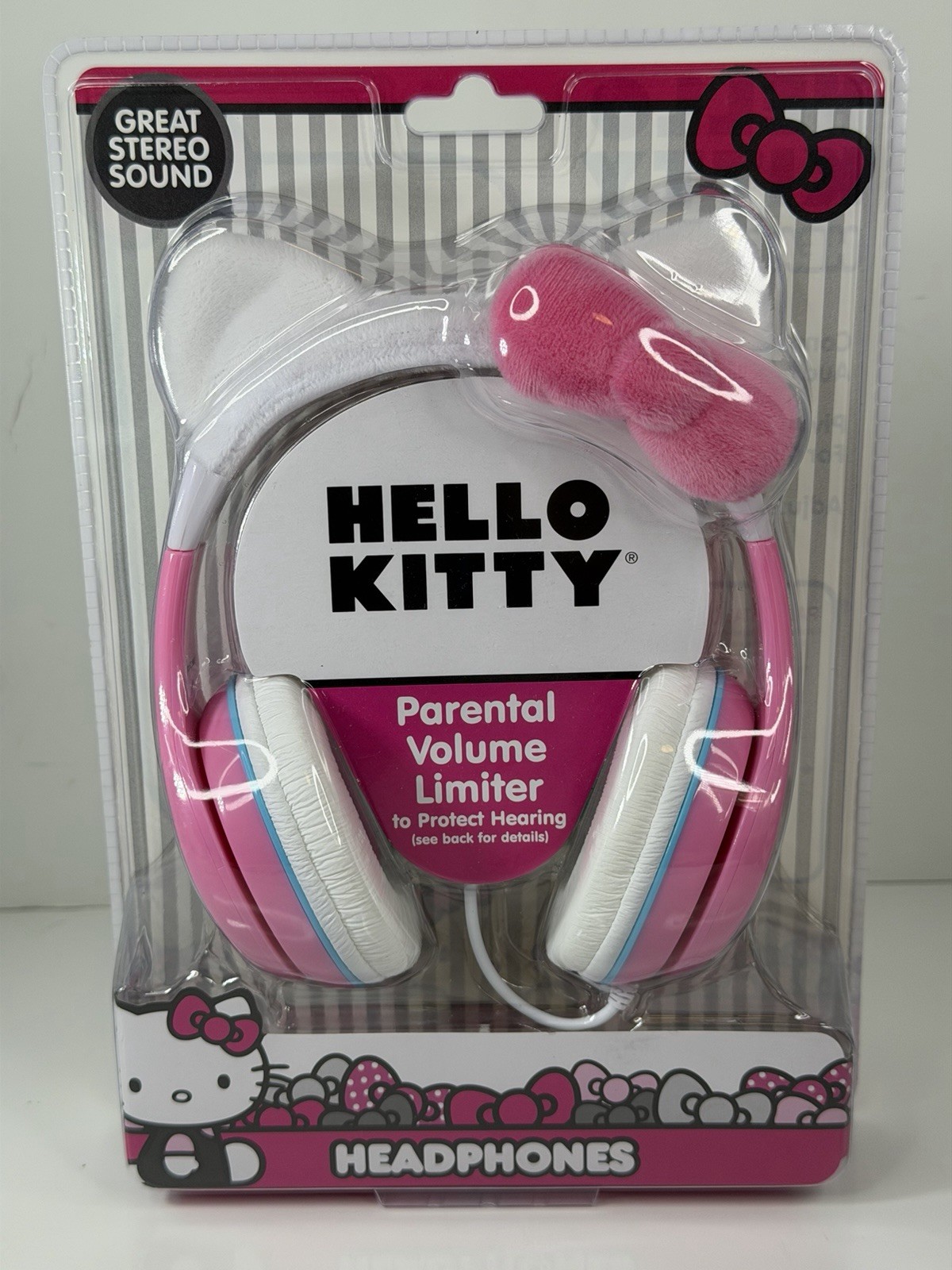 Hello Kitty Headphone for Kids Built in Volume Limiter Headset 2019 3.5mm Wired