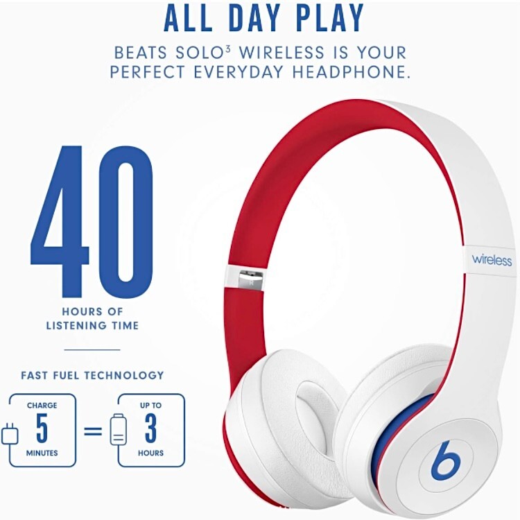 Beats Solo3 Wireless Bluetooth Club Collection Headphones – White – New Sealed