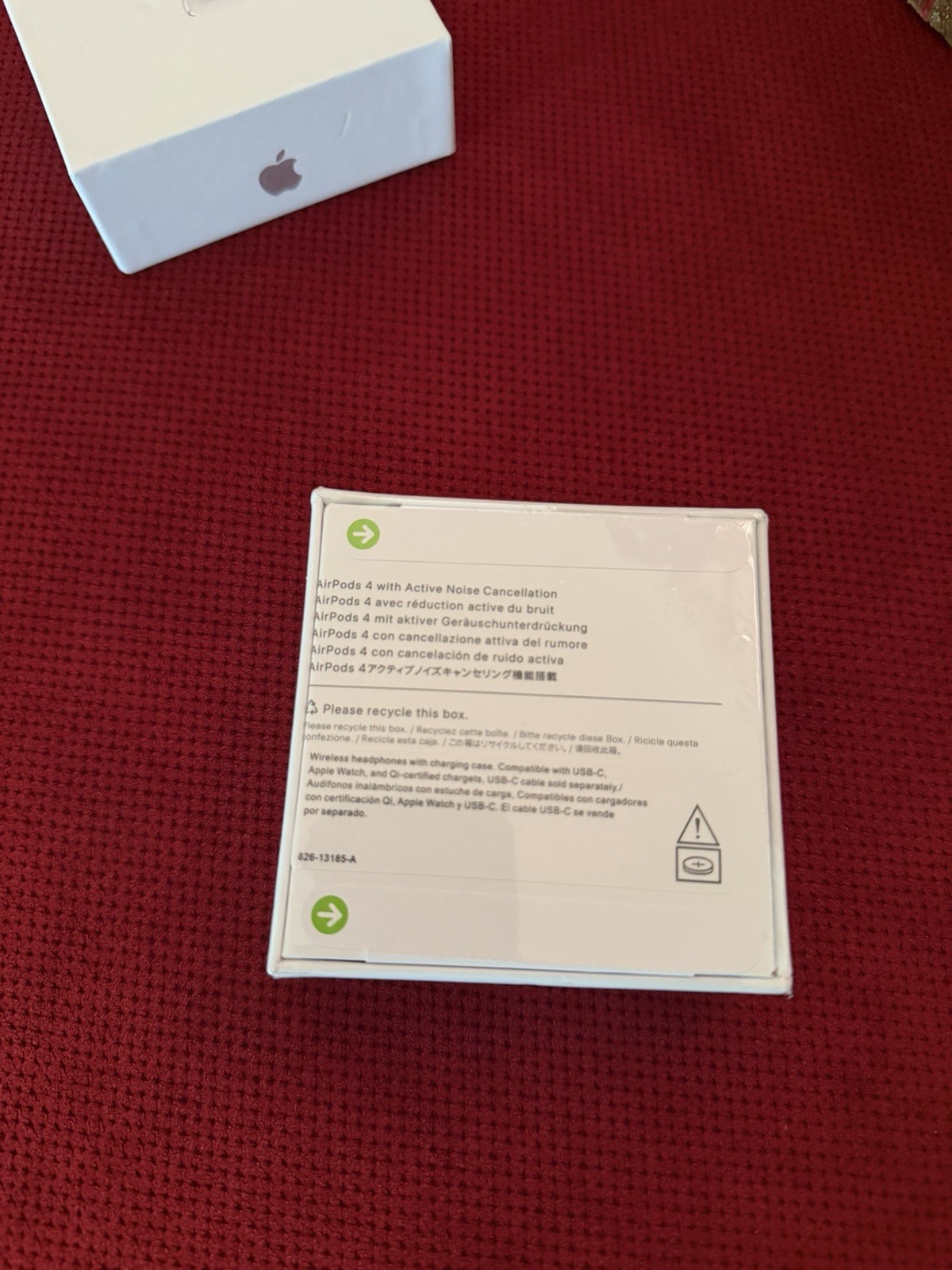 Apple AirPods 4 ANC Bluetooth Wireless In-Ear Earbuds White w/ Box & Manual