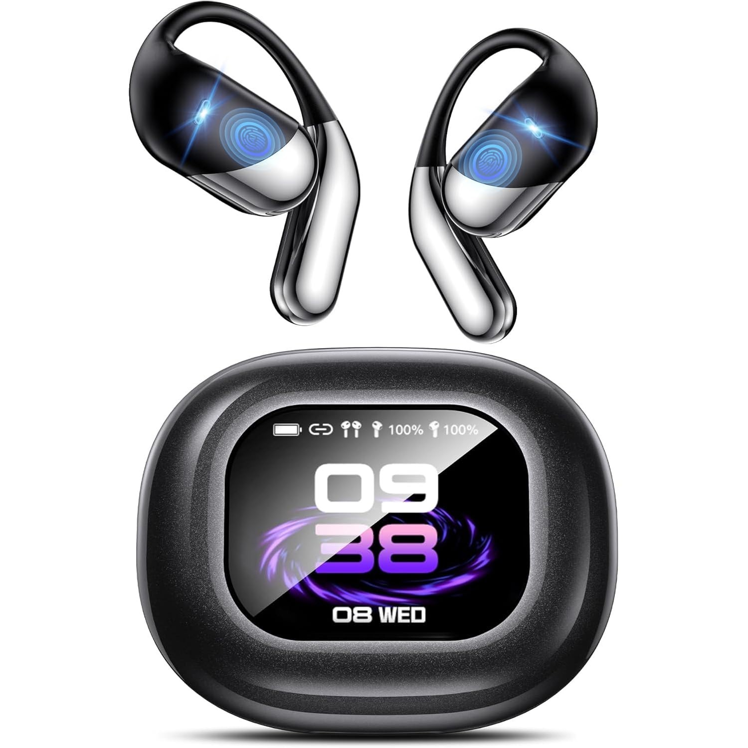 AI Translation Earbuds – 198 Languages, Bluetooth 6.1, Open Ear, Touch Control,