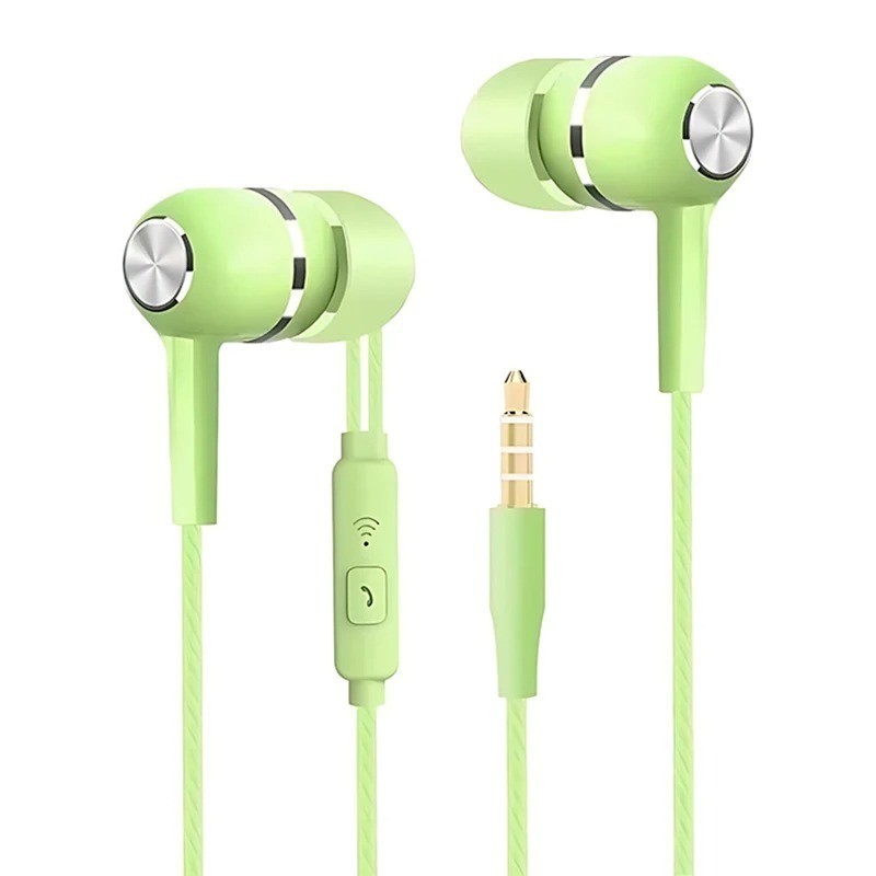 3.5mm Wired Earphones In Ear HIFI Bass Headset with Mic Gaming Sports Earbuds