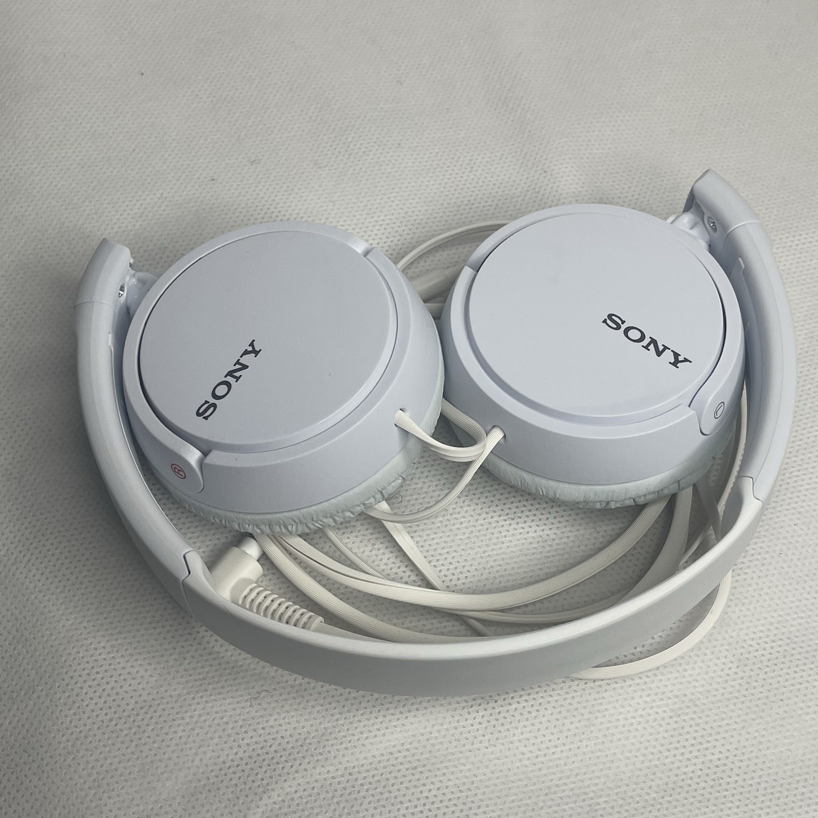 Sony MDR-ZX110 ZX-Series Folding Extra Bass Stereo Headphones White 3.5mm Wired