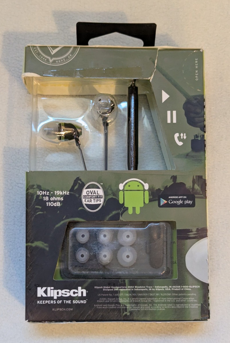 Klipsch Image S4A II In-ear Monitors/Headphones IEM