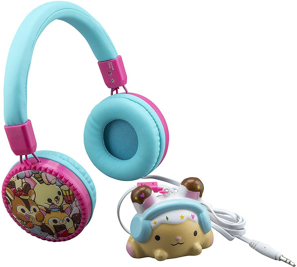 NEW eKids SS-M48B.EXv8 Smooshy Mushy BITSY BUNNY Fashion Over-the-Ear Headphones