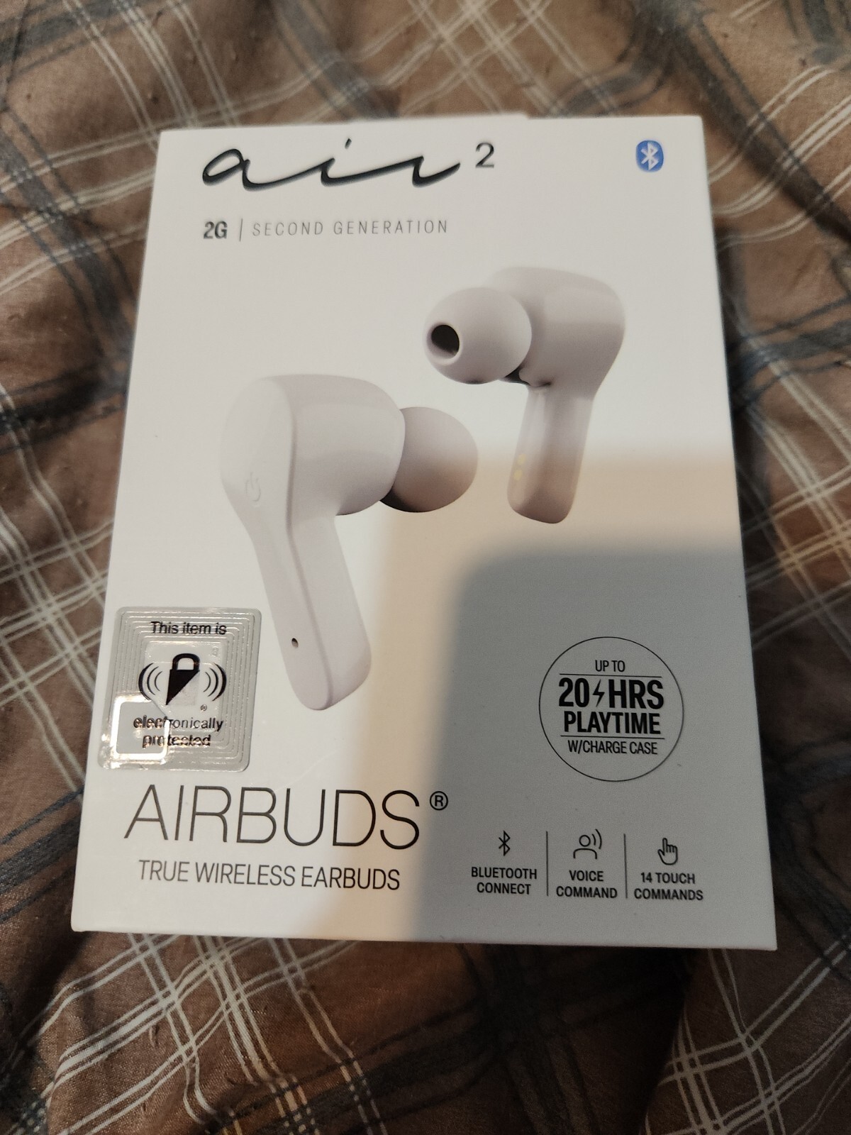 Airbuds AIR2 True Wireless Earbuds White Bluetooth Connect Voice Command