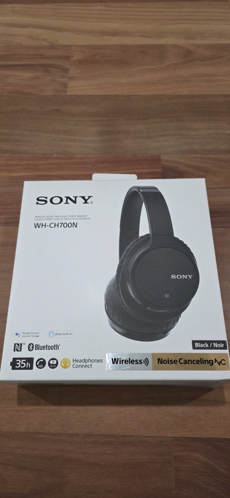 Sony WH-CH700N Wireless Over-Ear Noise Cancelling Headphones Black