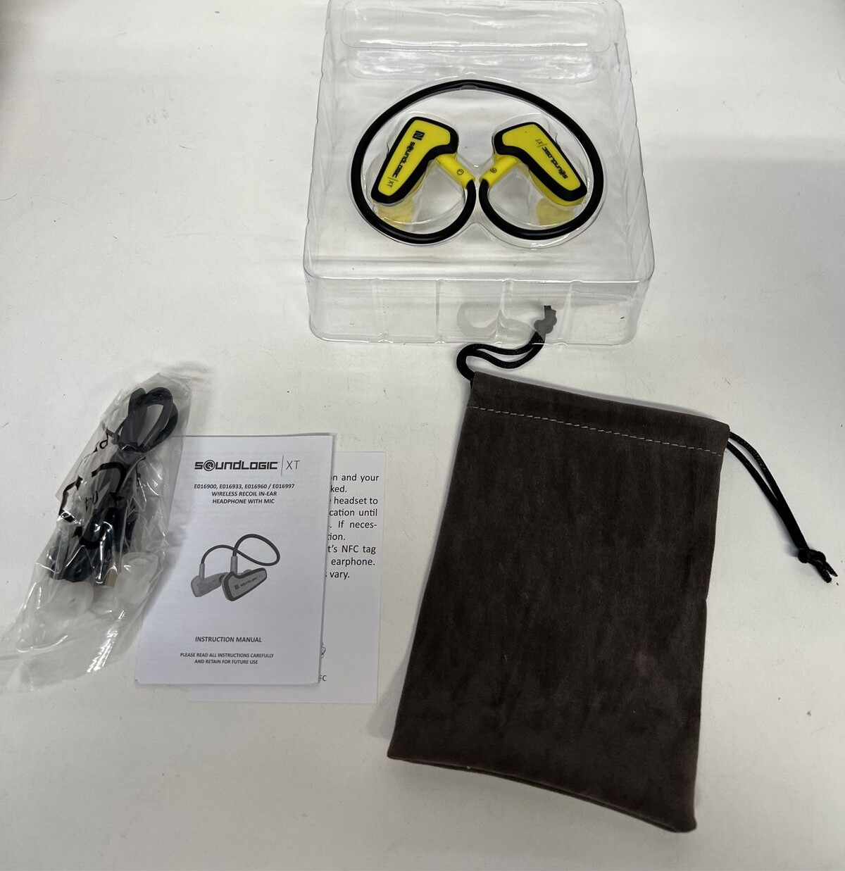 Box of 10 SoundLogic Recoil Bluetooth Headphones Earphones Nextgen Sport Yellow