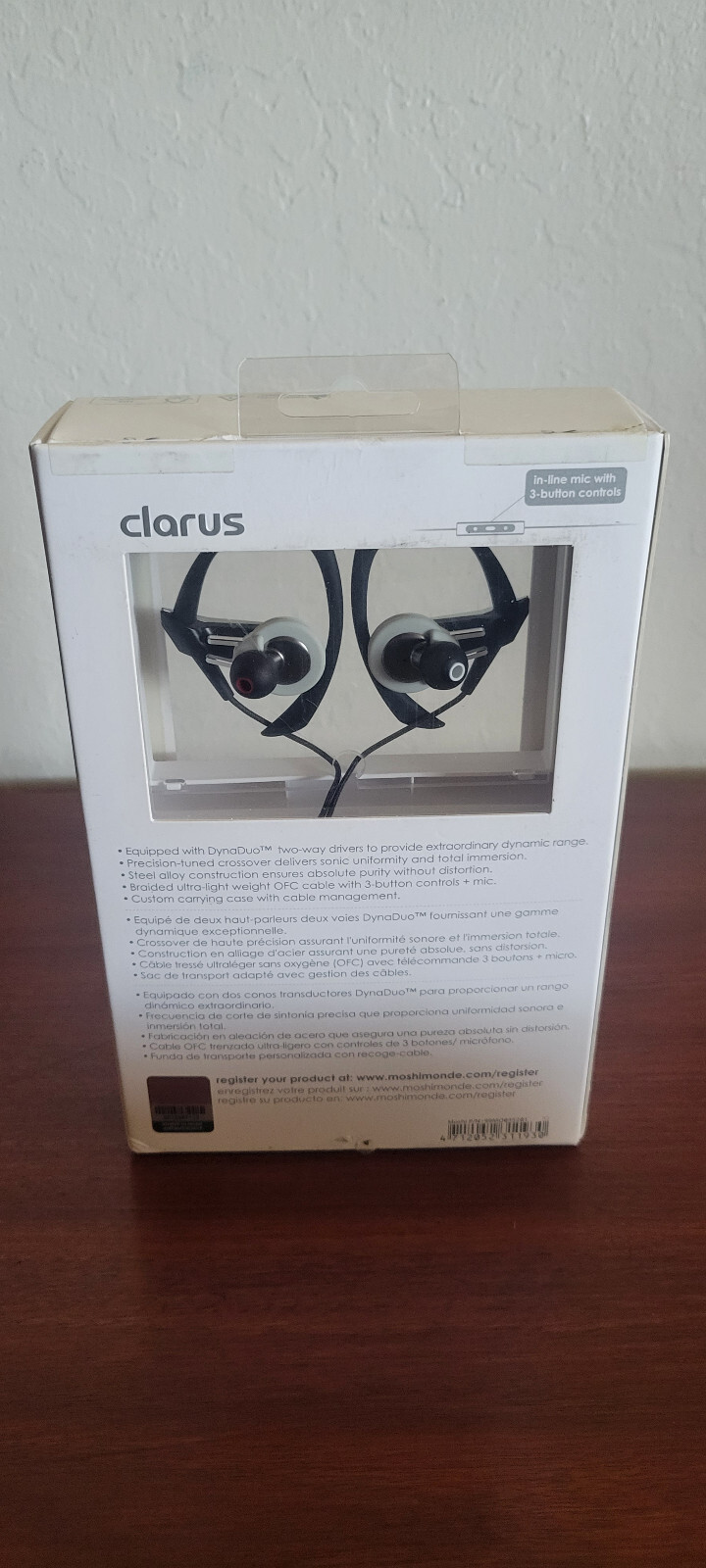 Moshi Clarus Premium Dual Driver MFI In-Ear Headset (p/n: 99MO035201) BRAND NEW!