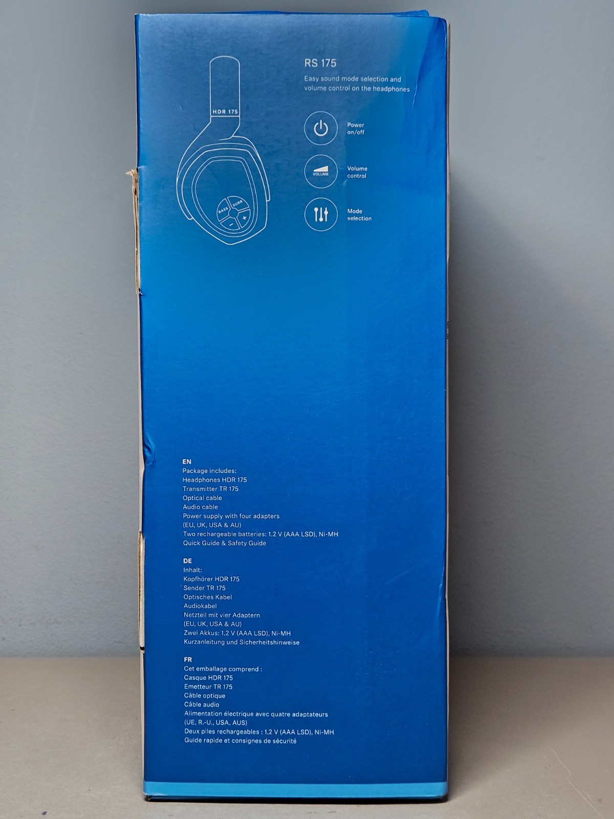 Sennehiser RS 175 Digital TV Headphones Wireless Noise Blocking – New & Sealed