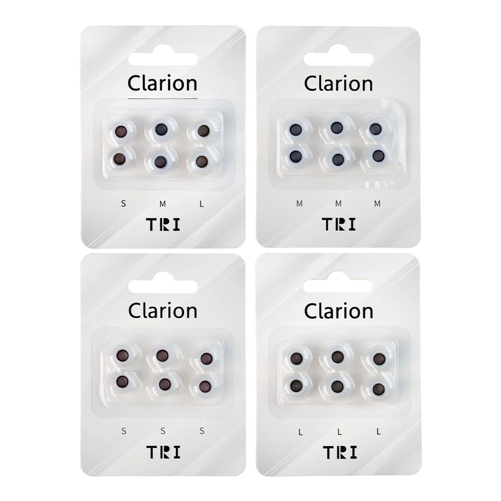 TRN Clarion Earphone Earplugs Premium Silicone 3 Pairs for S/M/L Sizes