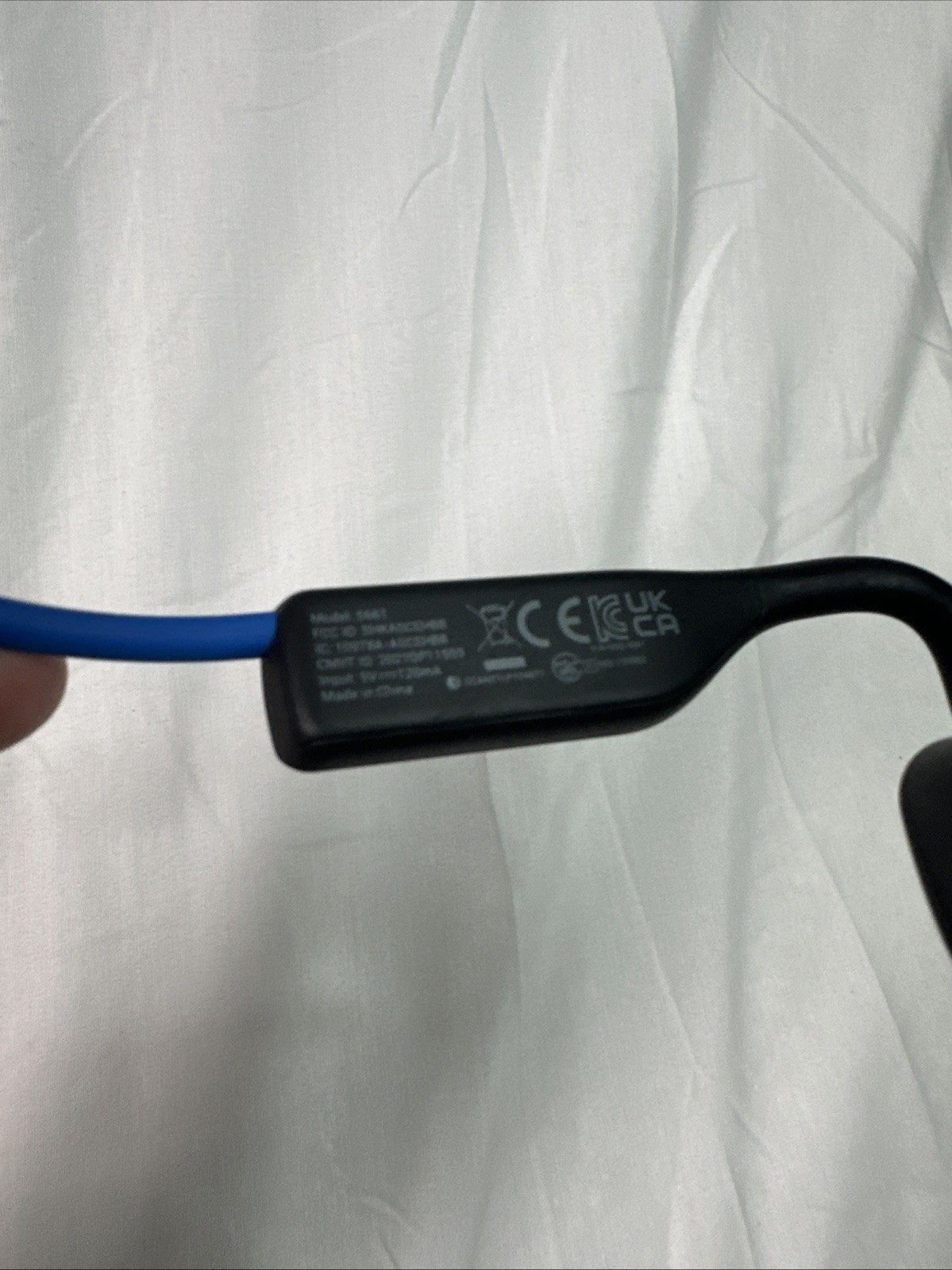 Shokz OpenMove Bone Conduction Open Ear Wireless Headphones Blue/Black W/Case
