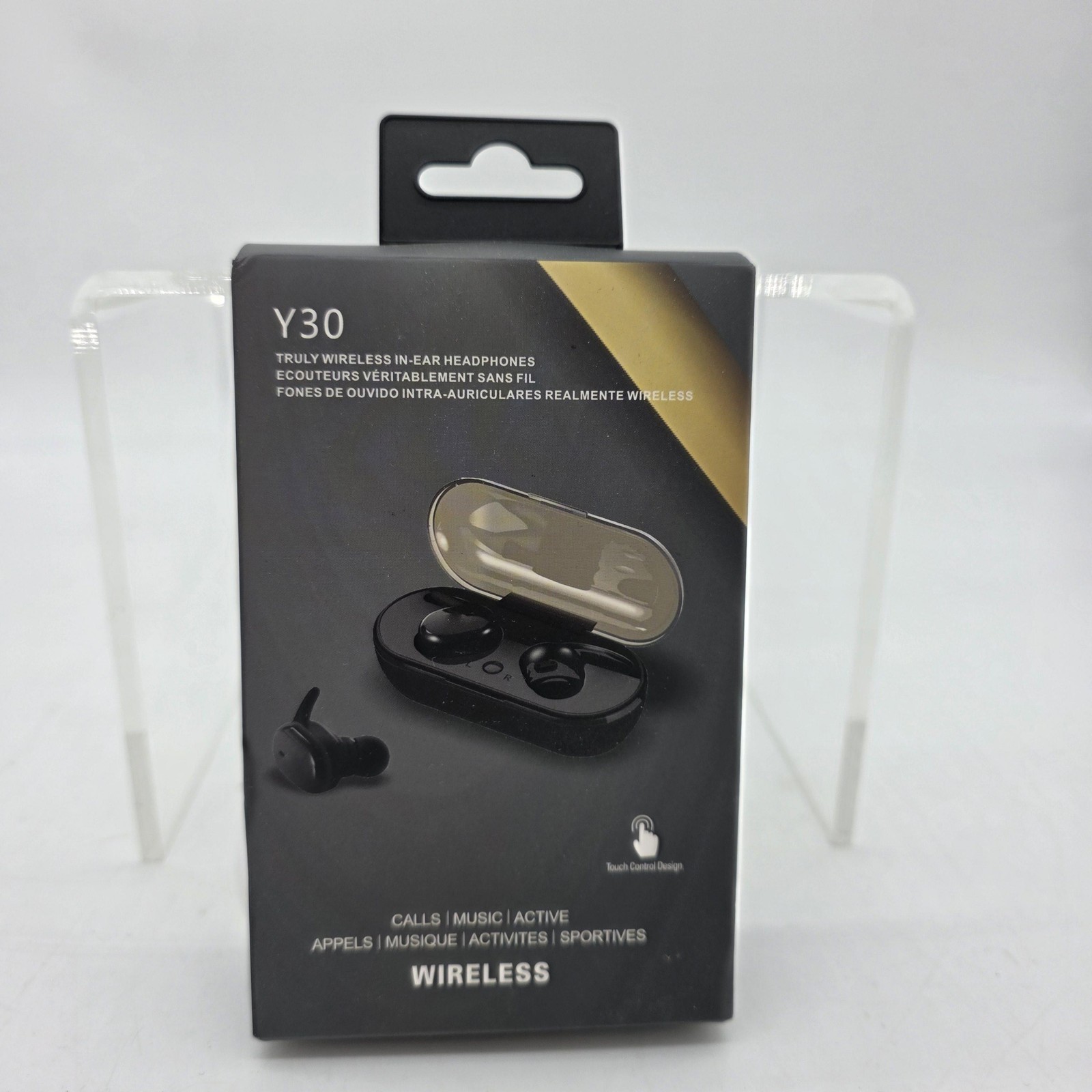 Y30 Wireless In-Ear Headphones Black Stereo Bluetooth Earbuds Charging Case