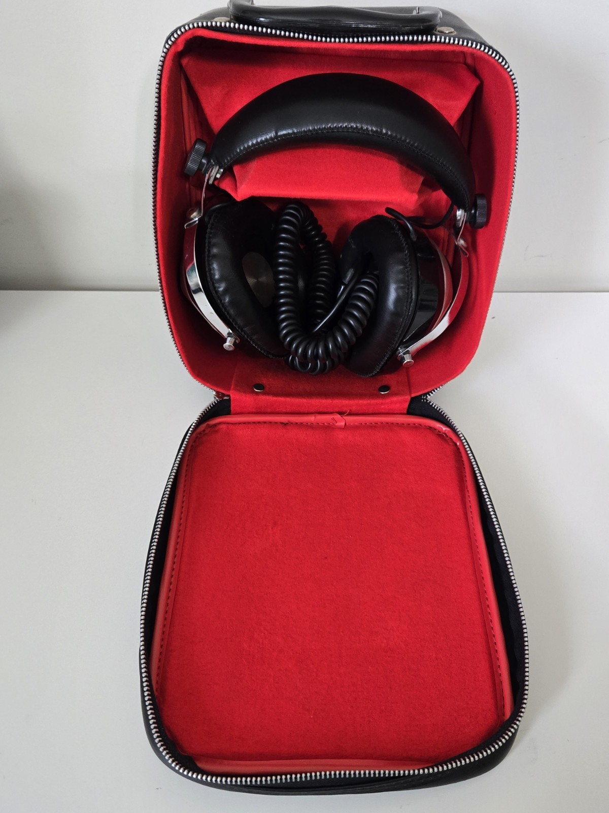 Vintage Midland 21-347 Stereo Over Ear Headphones with Soft Case Made in Japan