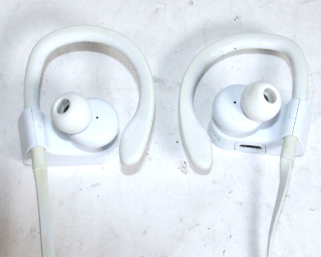 Beats Powerbeats3 Wireless Headphones All White Sport Apple W1 Chip TESTED