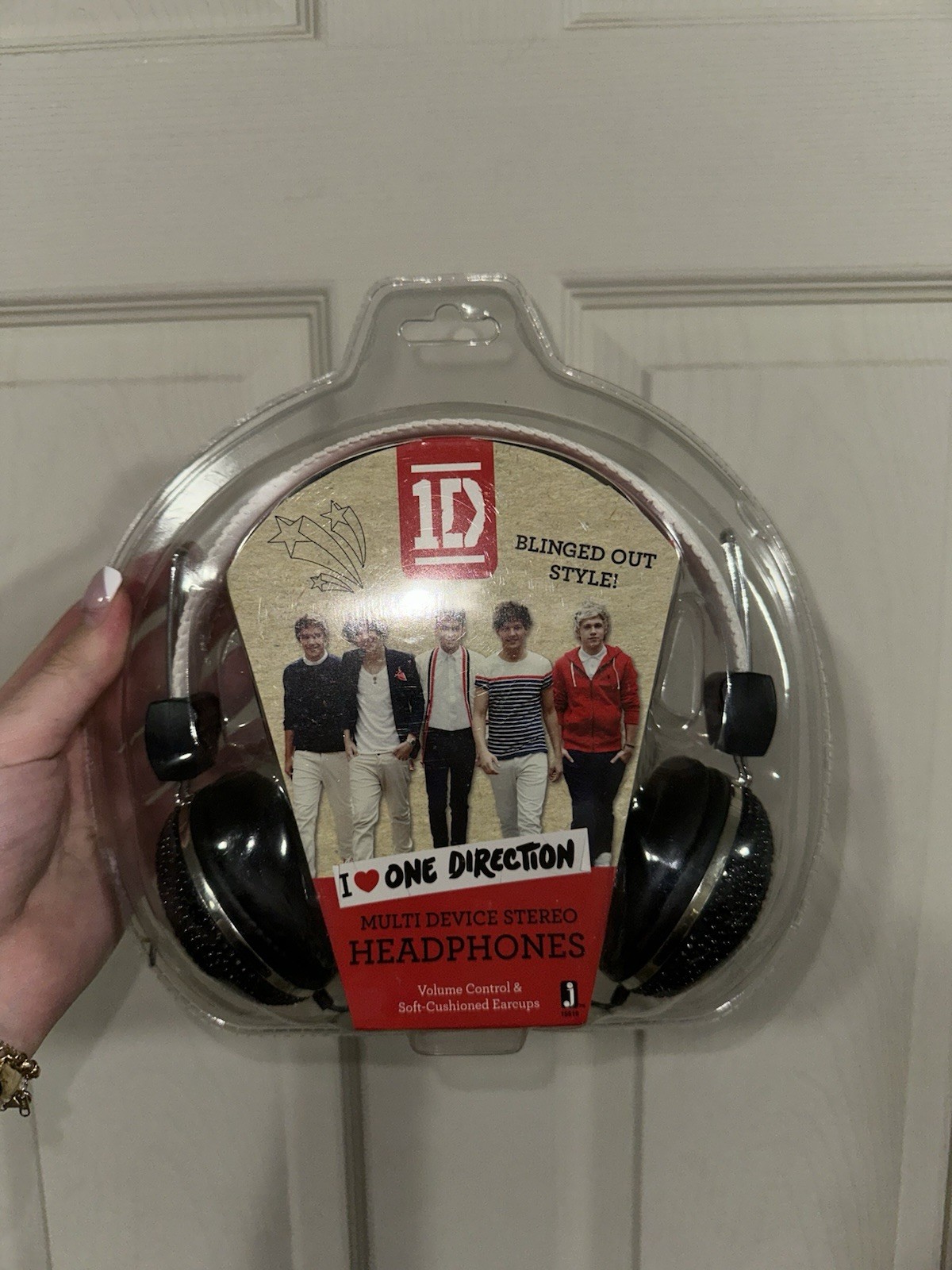 Y2K 2000s Collectible I Love One Direction Bling Over Ear Headphones