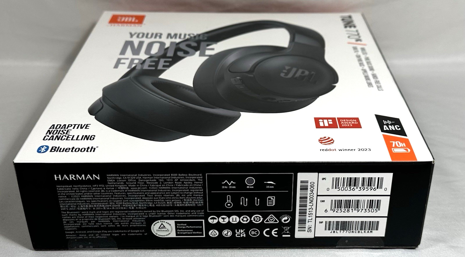 JBL Tune 770NC Adaptive Noise Cancelling Wireless Headphones (Used|Good Quality)