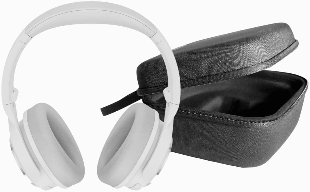 Wyze Noise Cancelling Headphones And Hard Case For Travel, Wireless Over The Ear