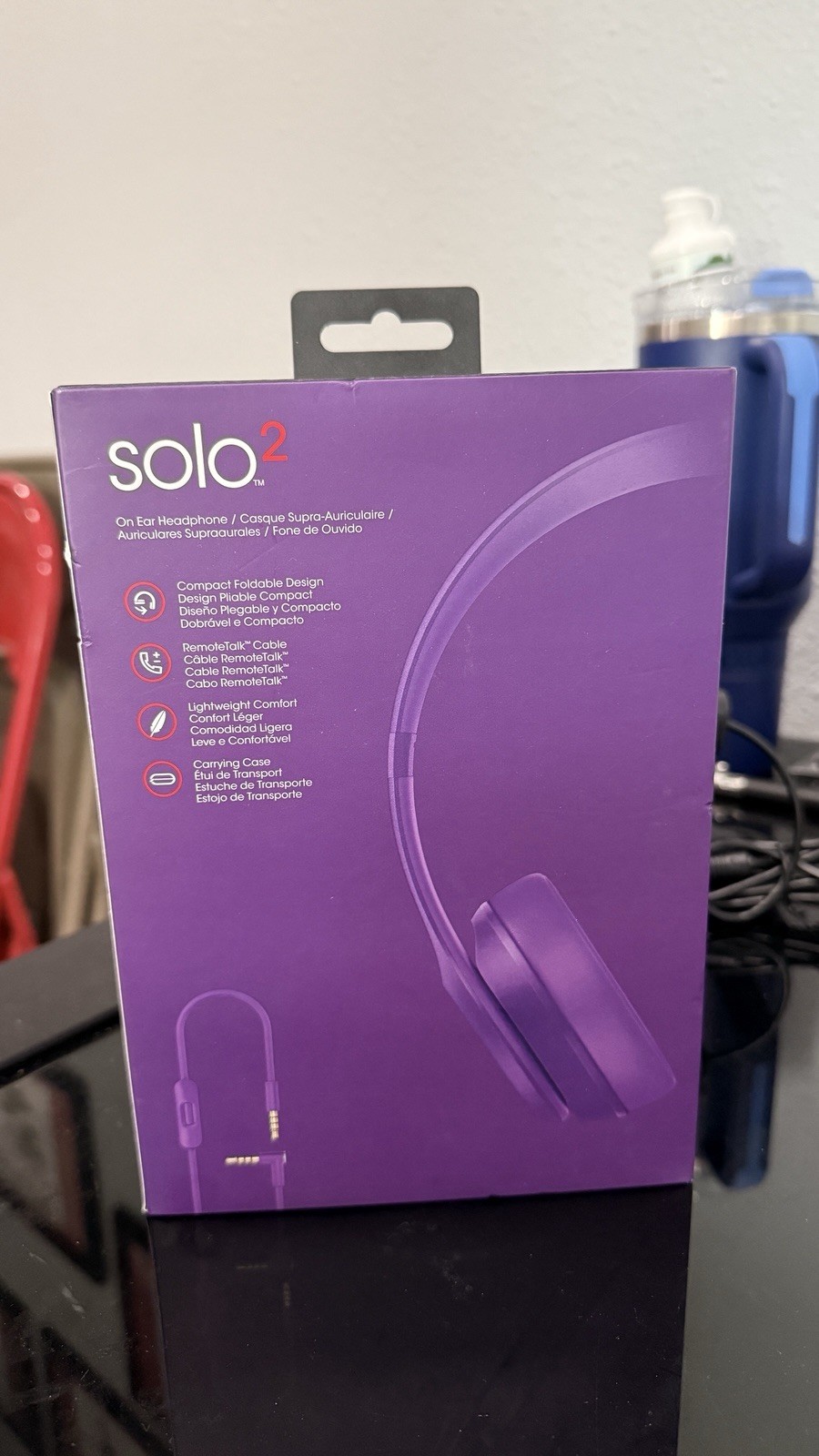Beats by Dr. Dre Solo2 Royal Edition Imperial Violet Headphones 3.5mm Case