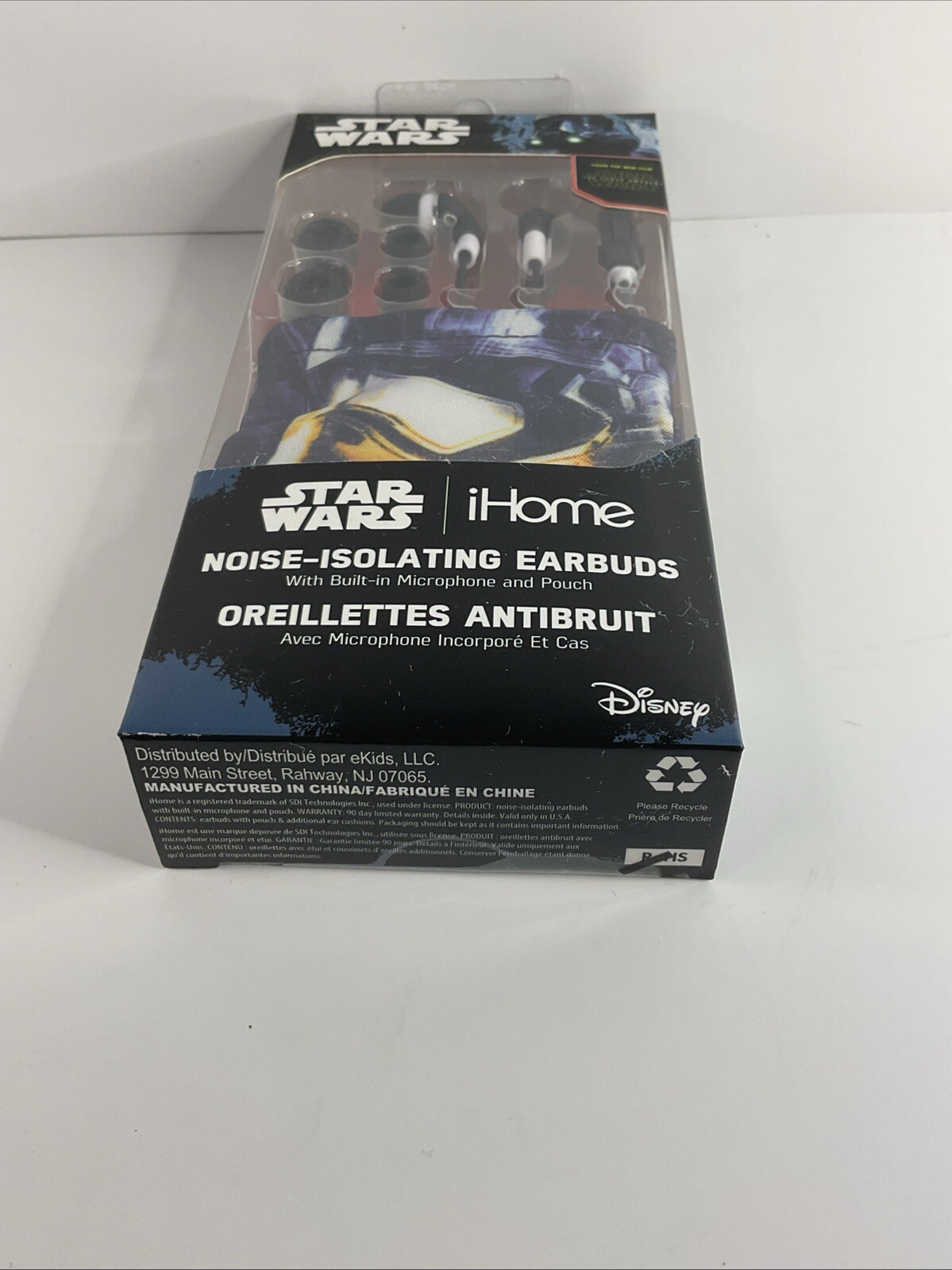 Star Wars – Earbuds w/Pouch, Call & Answer Button, Noise Isolating, NEW. (E4)