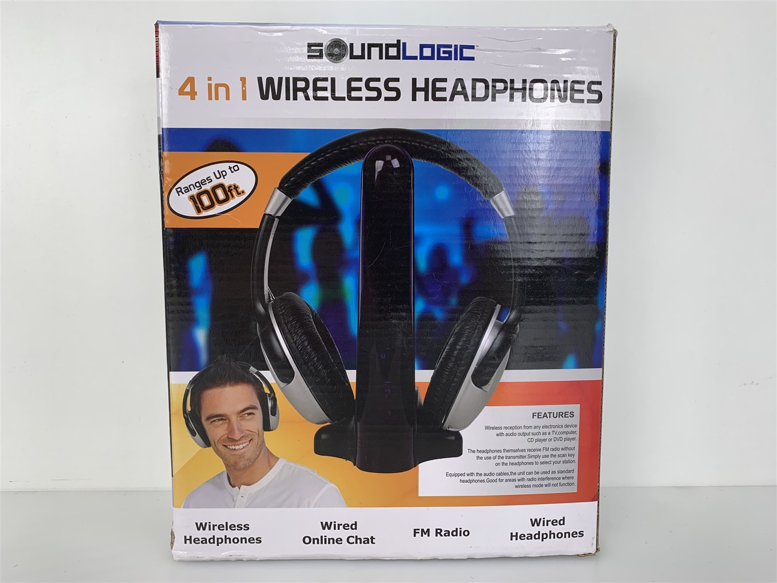 SoundLogic 4 In 1 Wireless Headphones