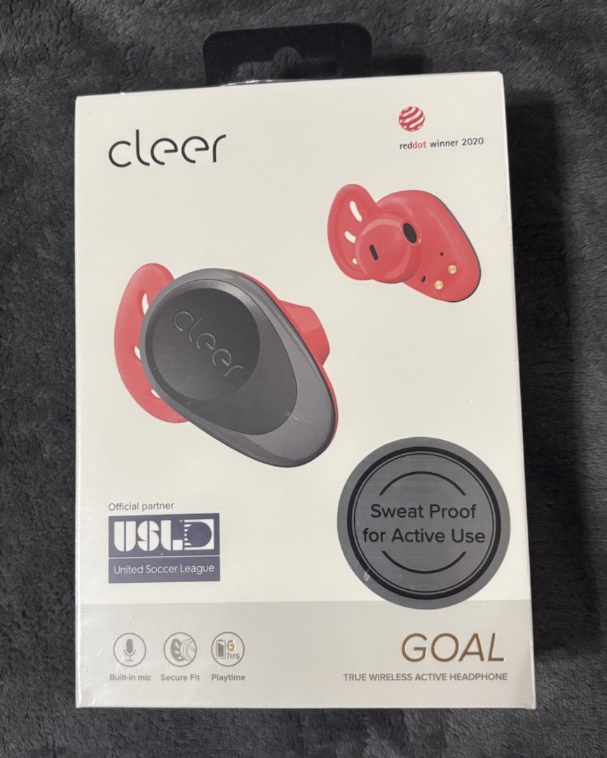 CLEER GOAL BLUETOOTH TRUE WIRELESS ACTIVE HEADPHONES EARBUDS, New Sealed
