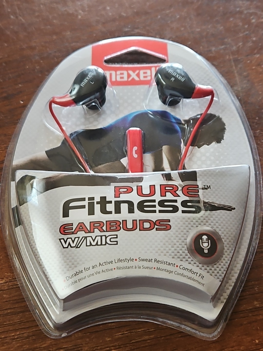 MAXELL 192005 Pure Fitness Sweat resistant Earbuds with Microphone