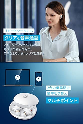 Soundcore Liberty 3 Pro A3952 ANC LDAC Wireless Earbuds Cloud White Japan New