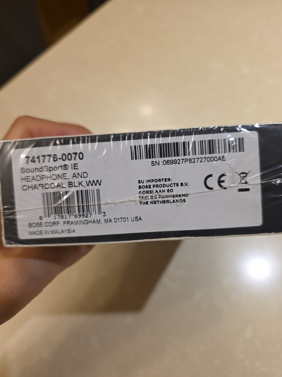 BOSE SoundSport IE in-ear Headphones Charcoal Black 741776-0070 – For Samsung
