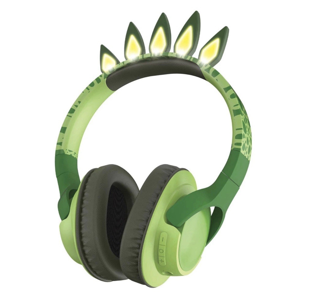 Art + Sound LED Light Up Dinosaur Wireless Headphones