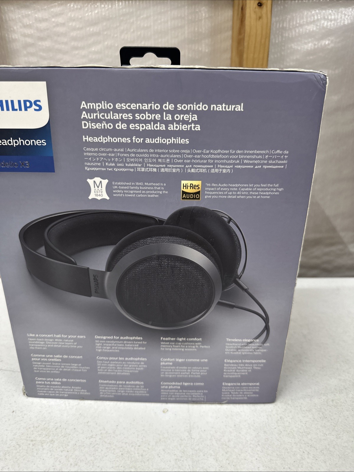 Philips Fidelio X3 Wired Over Ear Open Back Headphones
