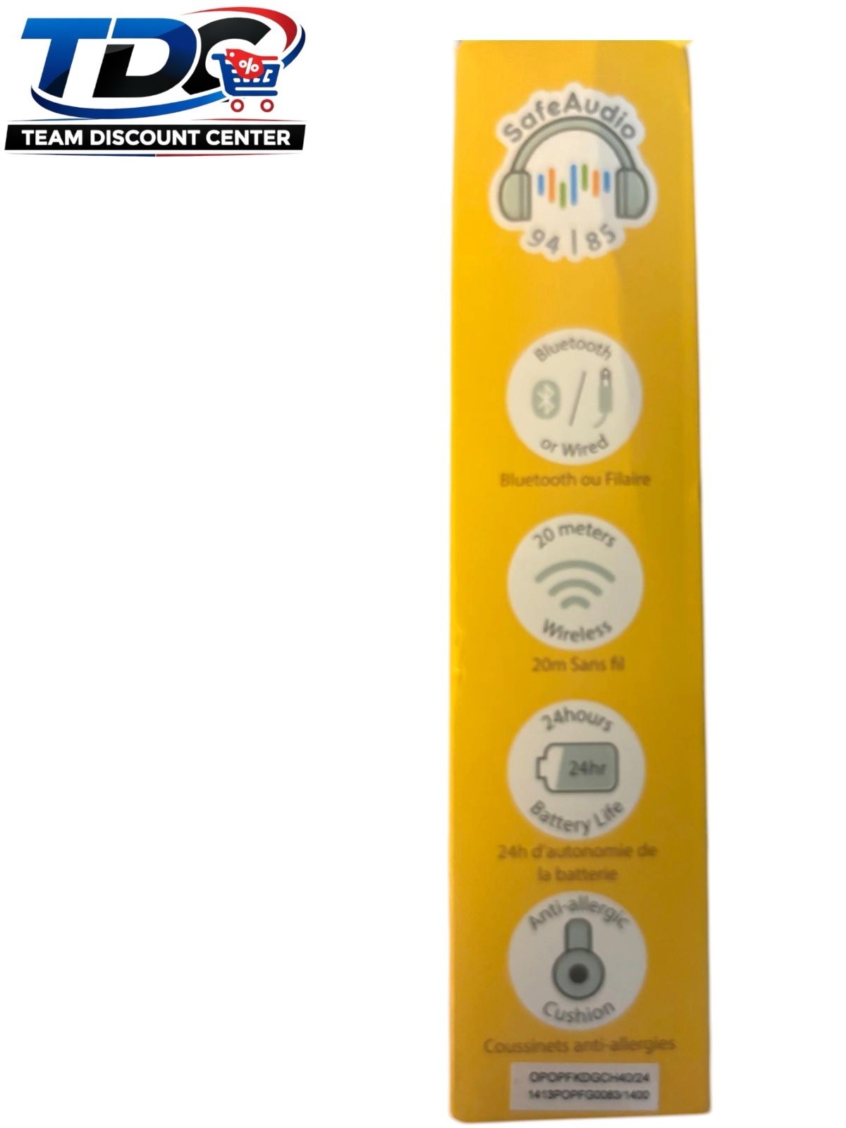 BuddyPhones POP Fun Wireless SafeAudio Headphones With Stickers, Green